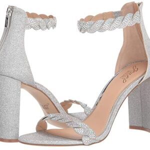 Jewel Badgley Mischka Women's Fionne Heeled Sandal Sz 9.5